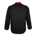 thumbnail image 2 of facefd Long Sleeves Chef Jacket Coat Hotel Waiters Kitchen Uniform Tops Black 3XL, 2 of 8
