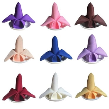 Solid Color Napkin Reusable Washable Cloth Home Hotel Wedding Party Accessries
