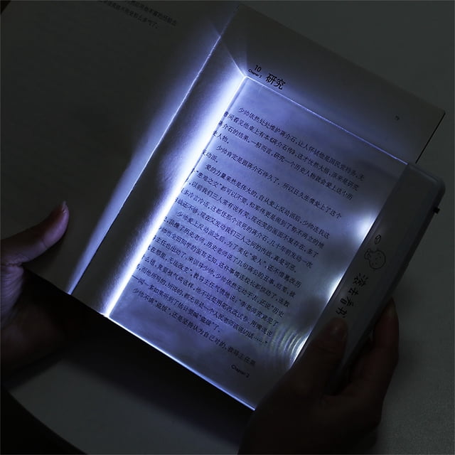 PEONAVET Lampe à Coin Lumineux LED Panneau Yeux à Coin Livre Lecture Lampe Broché Vision Nocturne