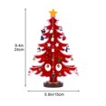 thumbnail image 1 of Lksixu Christmas Decorations Wooden Christmas Tree Christmas Tree Xmas Tree Stand SetCreatives Wooden Christmas Tree Decoration Christmas Gift Xmas Decor for Holiday Party Wedding, 1 of 9