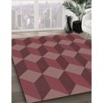 thumbnail image 3 of Ahgly Company Tapis d'Intérieur Rectangulaire Transitionnel Rouge Indien Lavable à la Machine, 6 Pieds x 9 Pieds, 3 of 7