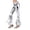 Silver, variant on Gpoecd Plus Size Wide Leg Pants High Gloss Flared Elegant Casual Asymmetric Bootcut Trouser Jeans for Women for Stage Daily Silver,S