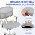 thumbnail image 4 of Gymax Kids Desk Chair Adjustable Height Children Study Chair w/ Auto Universal Casters Gray, 4 of 10