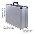 thumbnail image 4 of Wweixi Boîte à Outils de Sécurité Ergonomique en Aluminium avec Renforcement de 6 Rivets Blanc 43*32*14CM, 4 of 6