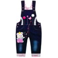 thumbnail image 1 of KIDSCOOL SPACE Baby Cotton 3D Cartoon Soft Knitted Jeans Overalls 18M, 1 of 6