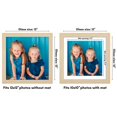 thumbnail image 2 of Americanflat 12x12 Picture Frame with Shatter-Resistant Glass - Use as 10x10 Frame with Mat or 12x12 Frame Without Mat - Hudson Collection - Wide Photo Frame for Wall Display - Natural Oak, 2 of 5