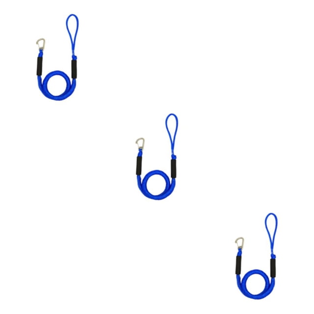 Transemion 2 Pcs Ligne de Quai Durable et Robuste avec Crochet Partenaire d'Amarrage Fiable Bleu 3Ensemble