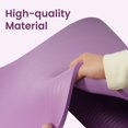 thumbnail image 3 of Fitvids 1/2" Thick High Density Exercise Yoga Mat, Carrying Strap, Taro Purple, 3 of 7