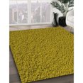 thumbnail image 3 of Ahgly Company Tapis d'Intérieur Ronds Transitionnels Jaunes Lavables à la Machine, 3 Pieds Rond, 3 of 7