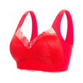 thumbnail image 1 of Timegard Lace Bras for Women Wireless Back Smoothing Full Coverage Breathable Comfort Seamless Bras, 1 of 5
