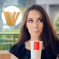 thumbnail image 1 of Fridja Summer Savings 100pc Paper Disposable Straws, 1 of 5