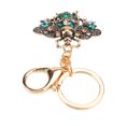 thumbnail image 1 of Bee Keychain, Sparkling Keyring Alloy Rhinestone Shiny Color Gold Plated Elegant Decorative Cute Style  For Bag Pendant Champagne,Green,Purple, 1 of 8