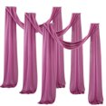 thumbnail image 1 of LCXmlly Roasting Pan Wedding Arch Drape Fabric Long 3 Panels Wide Sheer Wrinkle Free Soft Party Backdrop Drapery, 1 of 6