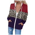 thumbnail image 1 of Chandails à Capuche Zippés pour Femmes Rabais de 50 % en Liquidation Blouse Imprimée Mode Hauts à Manches Longues Chandail Poches à Capuche, 1 of 4
