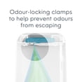 thumbnail image 4 of Diaper Genie Signature Diaper Pail, White, Foot Pedal, Odour Control, 4 of 9