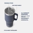 thumbnail image 3 of YETI Rambler Tasse en Paille 35 oz, Isolée sous Vide, Acier Inoxydable, Poussière de Lune, 3 of 8