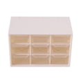thumbnail image 1 of VIFER 9 Lattice Desktop Drawer Portable Plastic Storage Box Drawer Desktop Storage Unit Cosmetic Storage Box(White), 1 of 7