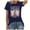Blue, variant on Country Music Shirt For Women Vintage Tennessee Graphic Tshirts Rodeo Western Short Sleeve Tee Tops Spandex T Shirts Long Sleeve Layering T Long Sleeved Shirt Long Sleeve Shirts for Tall Women Long