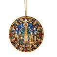 thumbnail image 1 of Birdeem Christmas Acrylic Pendant Concave Textured Round Pendant Decoration, 1 of 1