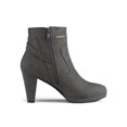 thumbnail image 3 of Unique Bargains Women's Zip Round Toe Heel Ankle Boots, 3 of 8