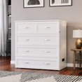 thumbnail image 4 of Northfield Lit Escamotable Moderne en Bois Massif Simple TG avec Matelas, Blanc, 4 of 19