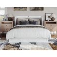 thumbnail image 3 of Pemberly Row Lit Escamotable Moderne Grand en Bois Massif avec Matelas, Blanc, 3 of 19