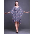 thumbnail image 4 of Bimba Kaftan de Plage à Fleurs, Paréo de Bikini, Robe Midi pour Femmes, Caftan Court - P-L, 4 of 5