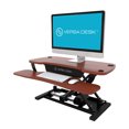 thumbnail image 3 of VersaDesk 36 Inch Power Pro Electric Standing Desk Converter, Cherry Wood, 3 of 7