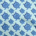 thumbnail image 1 of oneOone Georgette Viscose Medium Blue Fabric Nautical Sewing Craft Projects Fabric Prints By Yard 42 Inch Wide, 1 of 4
