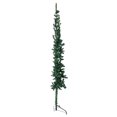 thumbnail image 3 of vidaXL Slim Artificial Half Christmas Tree with Stand Green 240 cm, 3 of 5
