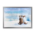 thumbnail image 3 of Designart Chiens pendant la Saison de Noël Art Mural Encadré pour Enfants, 3 of 4