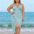 thumbnail image 4 of Sortie de Plage pour Femmes avec Sangle Ajustable, Fente Latérale Haute, Polyester Tissé Transparent, 1 Pce, 4 of 9