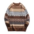 thumbnail image 2 of EGNMCR Chandails pour Hommes Imprimés et Teints Pull Rétro Unisexe, Cadeaux pour Hommes, 2 of 5