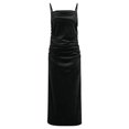 thumbnail image 4 of hotojiny Robes d'Invitée de Mariage pour Femmes Élégantes à Bretelles Spaghetti à Col Carré en Velours Robe Formelle Froncée Moulante Robe de Cocktail pour Fête, 4 of 7