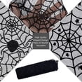 thumbnail image 4 of HOARBOEG Halloween Spiderweb Tablecloth Black Lace Bats Spider Party Table Decor Curtain, 4 of 9
