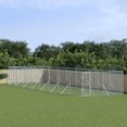 thumbnail image 1 of vidaXL Chenil Extérieur pour Chien Argent 4x16x2 m Acier Galvanisé, 1 of 2