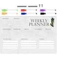 thumbnail image 1 of 1 Set Reusable Weekly Write Board Desk Dry Erase Board Dry Erase Board Clear White Board And Pen, 1 of 8