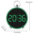 thumbnail image 3 of Alarm Clock Electronic Clock LED Clock Home Bedside Clock Temperature Clock Plastic Clock, 3 of 9
