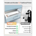thumbnail image 3 of Thermal Portable Bluetooth Tattoo Stencil-Printer - Compact Inkless Printer for Phone & Laptop, M08F-Letter Portable Printers Wireless for Travel, Home Use, Vehicles, Office, School(8.5" X 11" Paper), 3 of 5