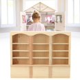 thumbnail image 2 of Wooden Miniature Bookcase, Dollhouse Bookcase, Dollhouse Decoration For Living Room Study Room Wood Color Bookcase, 2 of 8