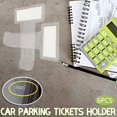 thumbnail image 3 of 6 Pcs Support Transparent pour Billets de Stationnement de Voiture, Pince Porte-Billets de Pare-Brise de Voiture, 3 of 9