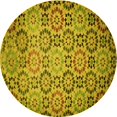 thumbnail image 1 of Ahgly Company Tapis d'Intérieur Lavables en Machine, Ronds, Transitionnels, Brun Bronze Foncé, Ronds de 5', 1 of 7