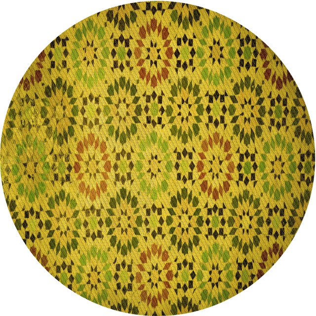 Ahgly Company Tapis d'Intérieur Lavables en Machine, Ronds, Transitionnels, Brun Bronze Foncé, Ronds de 5'