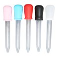 thumbnail image 1 of 5 Pcs Pipettes de Transfert Liquide Silicone Échelle Claire Lavable Compte-Gouttes Transparent 5ml, 1 of 14