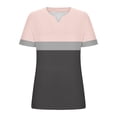 thumbnail image 5 of LOVZFMLL T-Shirts d'Été pour Femmes à Col en V Imprimés, Coupe Ample, Manches Courtes, 5 of 5