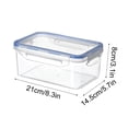thumbnail image 3 of Transparent Plastic Food Storage Container Set | 4-Piece Airtight Kitchen Canisters with Locking Lids | Stackable Dry Food & Baking Ingredients Organizer, 3 of 8