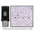 thumbnail image 4 of Printtoo Personalized Animals Theme Icons Rubber Stamp Self Inking Stamper 12 mm-Red, 4 of 7