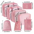 thumbnail image 3 of Packing Cubes For Travel 8Pcs Travel Cubes Set Foldable Suitcase Organizer Lightweight Luggage Storage Bag, 3 of 5