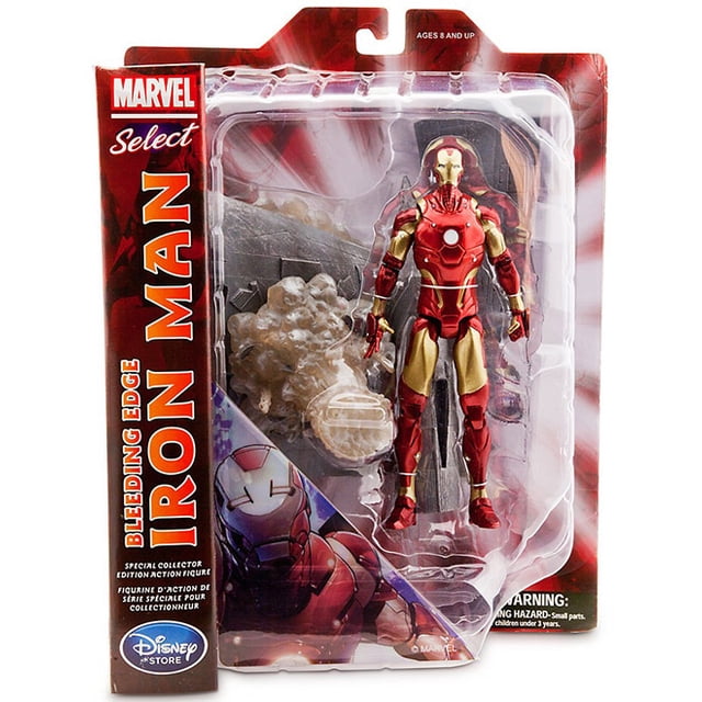 Marvel Select Figurine Articulée de 8 Pouces Exclusive - Iron Man Bord Sanglant