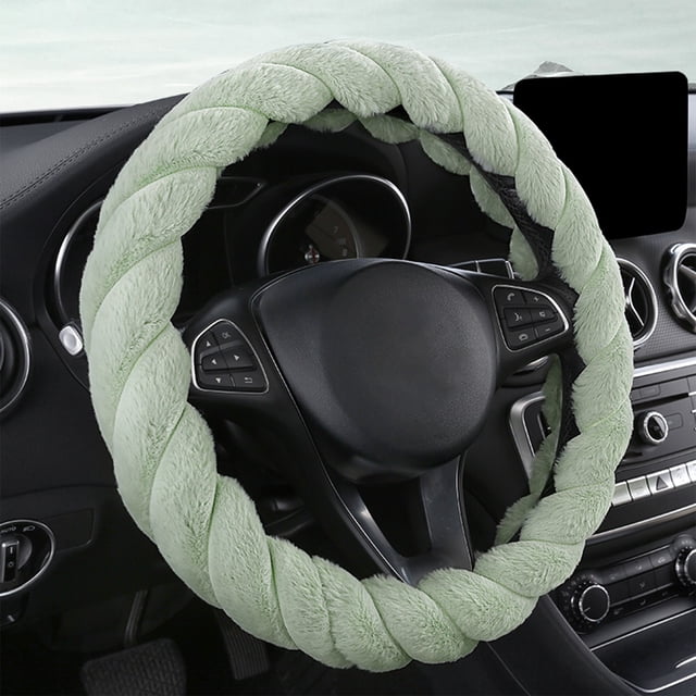 TIMIFIS Steering Wheel Covers Car Steering Wheel Cover with Soft Warm Non-Slip Car Decoration Car Wheel Protector Universal Fits 14-15 Inches Car Accessories